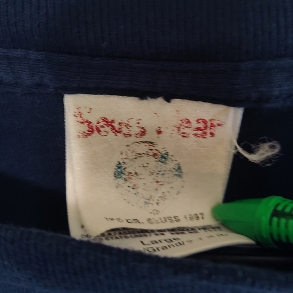 Vintage The Grinch Who Stole Christmas Shirt Tultex Dr Suess Adult Large - Picture 6 of 8